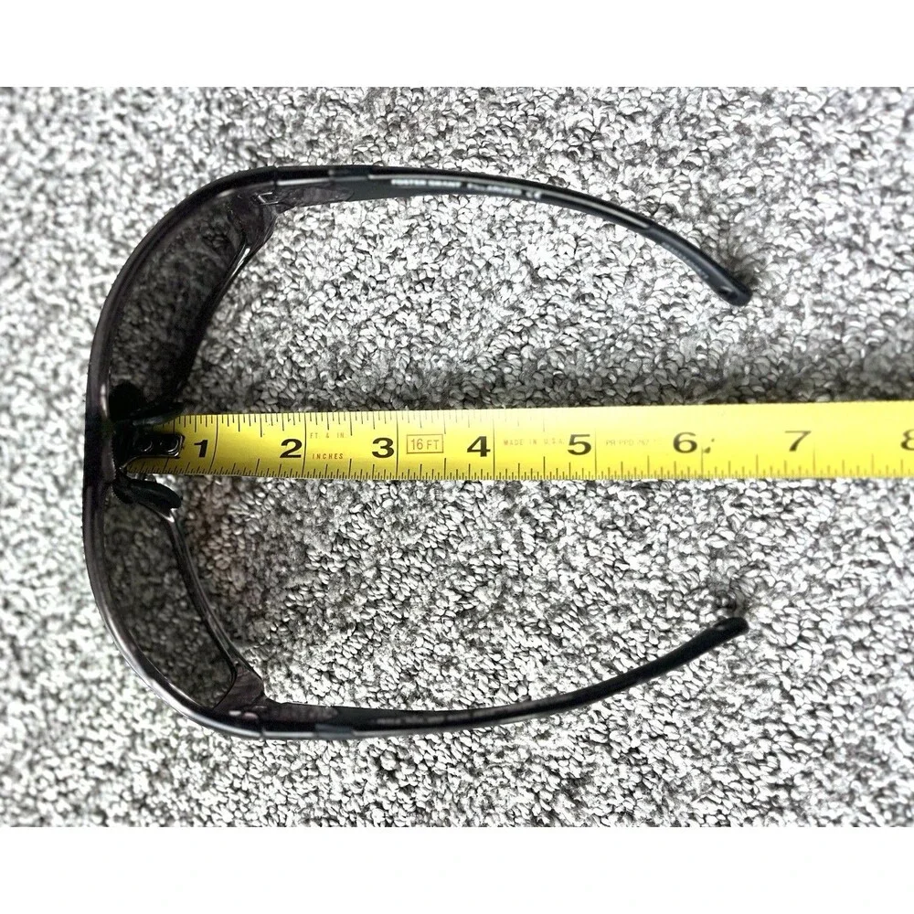 Foster Grant Green Mirror Wrap Sunglasses Black Sport Fishing Driving Unisex